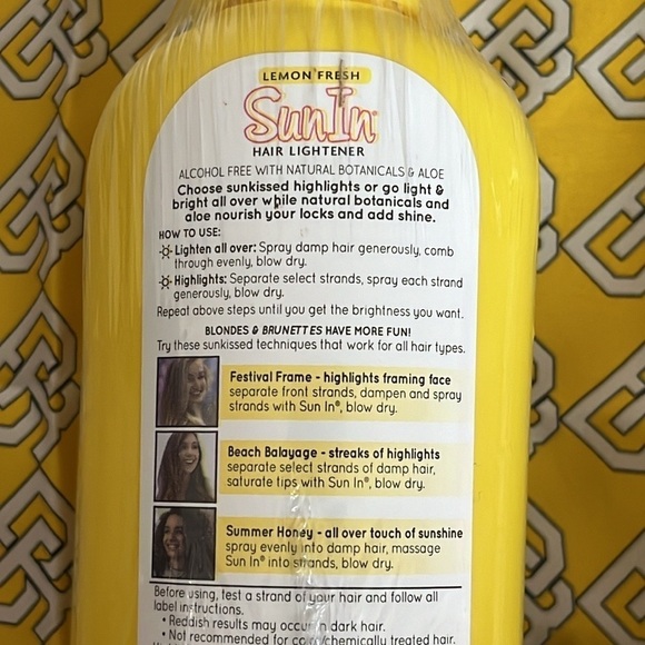 Brand New Set of 2 Sun In Hair Lightener Lemon Fresh Blonde Highlights Summer - Picture 6 of 10